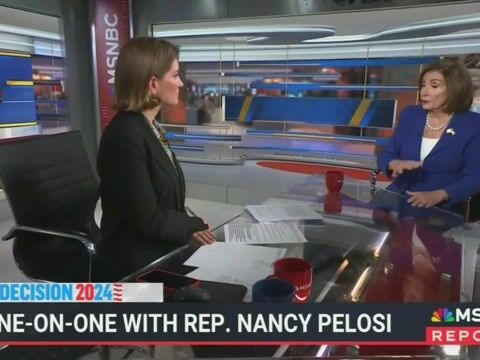 Nancy Pelosi accuses MSNBC host Katy Tur of being "apologist for Donald Trump": "May be your role, but it ain't mine."
