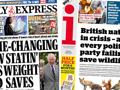 Newspaper review: 'British nature in crisis' and 'game-changing weight loss jab'