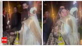 Sonakshi Sinha and Zaheer Iqbal's wedding bash: Aditi Rao Hydari touches Rekha's feet, accompanies her to car with fiance Siddharth - WATCH | - Times of India