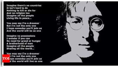 John Lennon's 'Imagine': A vision of peace and unity | World News - Times of India