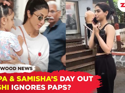 Shilpa Shetty's cute day out with daughter | Khushi Kapoor avoids paps?