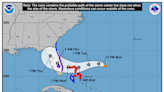 Forecasters issued a storm surge warning and a tropical storm warning for the Florida east coast