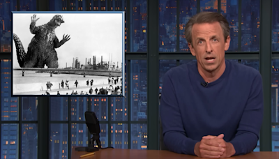 Please Watch Seth Meyers Discuss Mothra as Donald Trump