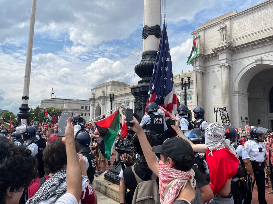 WATCH: Protesters flood DC during Israeli Prime Minister’s visit, address to Congress