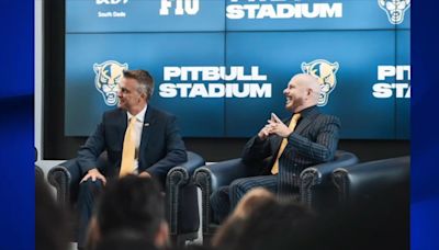 Pitbull Stadium the new home of Florida International football as artist bought the naming rights