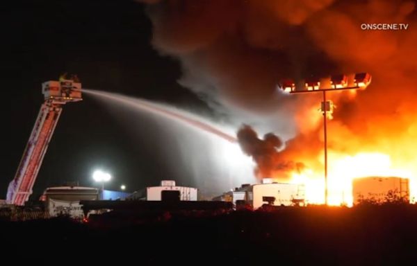 Fire destroys RVs at Mike Thompson's dealership in Santa Fe Springs