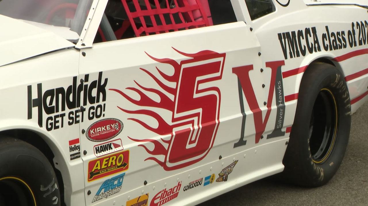 Wake County students unveil rebuilt 1984 Monte Carlo race car; learning skills to fill need in automotive industry