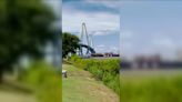 An ‘out of control’ cargo ship forces the temporary closure of Charleston bridge. Officials are trying to see what went wrong