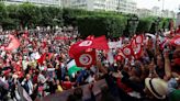 Hundreds of Tunisian president's supporters protest against 'foreign interference'