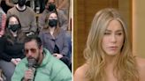 Adam Sandler 'crashed' Jennifer Aniston's interview on 'Live with Kelly and Ryan' after sneaking into the audience