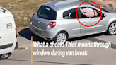 Video of ‘mooning’ crook issued as cops hunt for tool theft gang