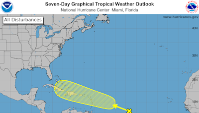 National Hurricane Center tracking 'area of disturbed weather' in the central Atlantic