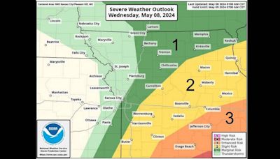 Tennis ball-size hail, tornadoes possible as stormy day continues in Kansas City area