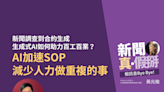 新聞調查到合約生成，生成式AI如何助力百工百業？生成式AI年會策展人李慕約：AI加速SOP，減少人力做重複的事