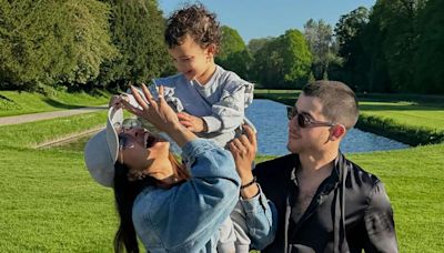 Priyanka Chopra and Daughter Malti Gave Nick Jonas a Sweet Shoutout in Matching Mommy-and-Me Pajamas