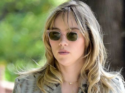 Suki Waterhouse takes her baby girl for a solo stroll in LA