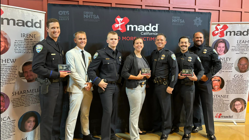 Redding officers honored for DUI prevention efforts; tragedy inspires action