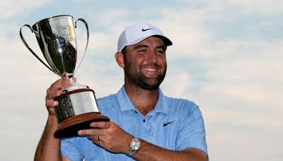 Scottie Scheffler wins Travelers play-off after protesters storm 18th green