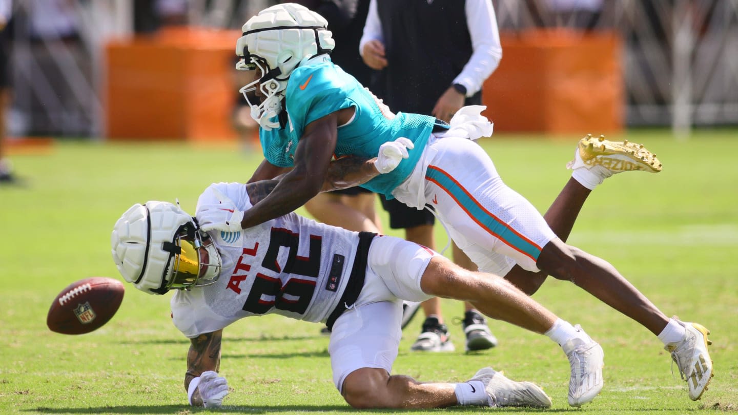 Atlanta Falcons, Miami Dolphins Fight in Training Camp Joint Practice