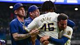 Three Brewers suspended by MLB following Tuesday night's ejections and brawl