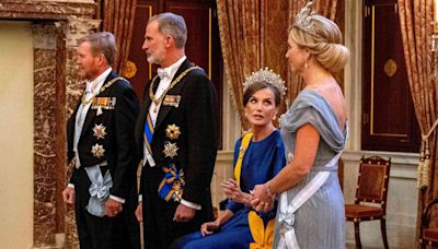 Why Queen Letizia of Spain Sat to Greet Guests in Her Ballgown at State Banquet in the Netherlands