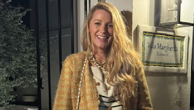 Blake Lively Gives a Master Class in Layering Funky Patterns During Capri Holiday