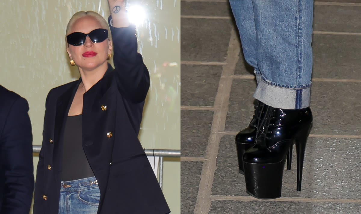 Lady Gaga Stands Tall in 8-Inch Stiletto Boots in Paris Ahead of the Olympics Opening Ceremony