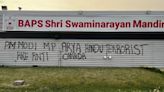 Hindu temple vandalised, defaced with anti-India graffiti in Canada; details here - CNBC TV18