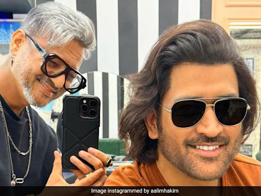 MS Dhoni's Wavy Long Locks Have A Superb Strike Rate On The Style Front