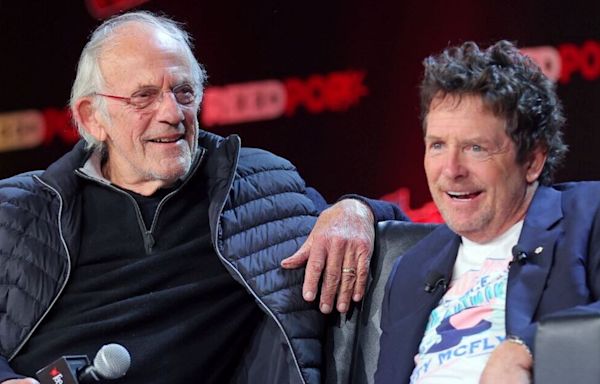 Michael J Fox reunites with Back to the Future co-star for exciting giveaway
