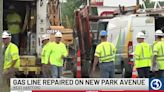 Gas line break closes New Park Avenue in West Hartford