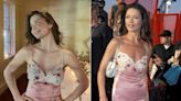 Catherine Zeta-Jones' daughter Carys Douglas wears her pink dress from 1999