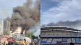 Fire outside Champions League final in Istanbul sends black smoke over stadium before Man City vs Inter | Goal.com English Qatar