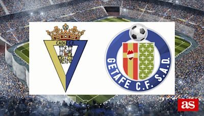 Cádiz vs Getafe: estadísticas previas y datos en directo | LaLiga EA Sports 2023/2024