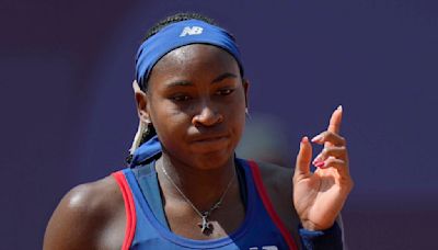 Coco Gauff loses an argument with the chair umpire and a match to Donna Vekic at the Paris Olympics