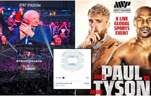 Tickets for Mike Tyson vs Jake Paul are already being sold at ridiculous prices