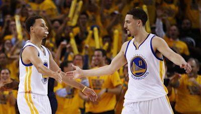 Los números de Stephen Curry y Klay Thompson en Warriors