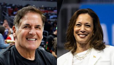 Mark Cuban defends Harris, says people who don't want a presidential candidate 'capable of hugging' should 'seek psychological help'