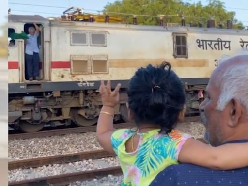 Viral Video: Little Girl Says 'Bye' To Loco Pilot As He Waves Green Flag From Train