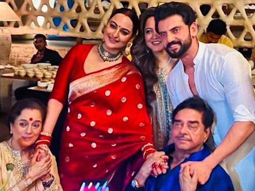 Shatrughan Sinha drops fresh photos, videos from Sonakshi Sinha and Zaheer Iqbal’s wedding