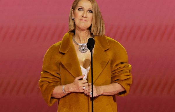 Celine Dion explains why she wore a coat on 2024 Grammys stage