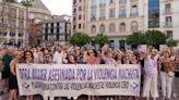 Manifestación en Málaga convocada por la Plataforma contra las violencias machistas Violencia Cero para condenar el asesinato de Petra
