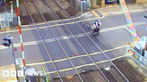 Level crossing near misses and risk-taking caught on camera