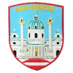【A-ONE】奧地利 維也納 卡爾教堂 電繡背膠補丁 袖標 網每打卡地標 布標 布貼 補丁NO.460