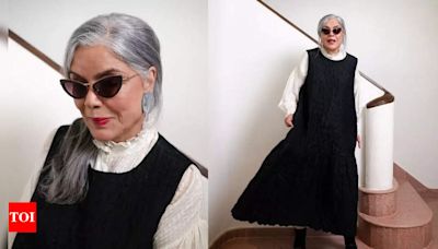 Zeenat Aman dresses up as a 70+ school girl, serves fashion goals, recalls memories from her school days - PICS inside | Hindi Movie News - Times of India