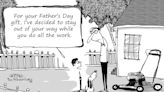 Editorial cartoonist Jerry King says Happy Father's Day!