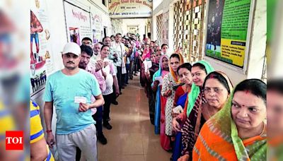 UP records 56.92% voter turnout | Lucknow News - Times of India