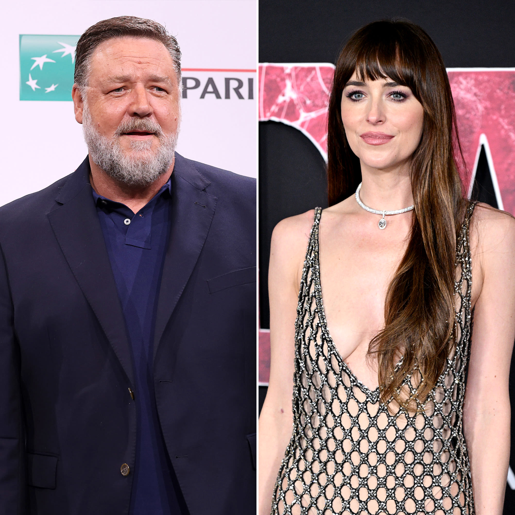 Russell Crowe Reacts to Dakota Johnson’s Criticism of Working on Marvel’s ‘Madame Web’