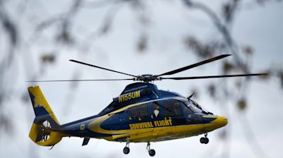 Survival Flight catches fire during landing outside Ann Arbor hospital