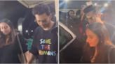 WATCH: New parents Varun Dhawan and Natasha Dalal twin in black as they step out for movie date